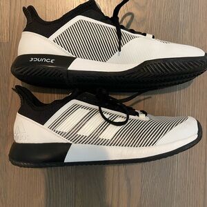 Adidas Black and White Bounce Trainers